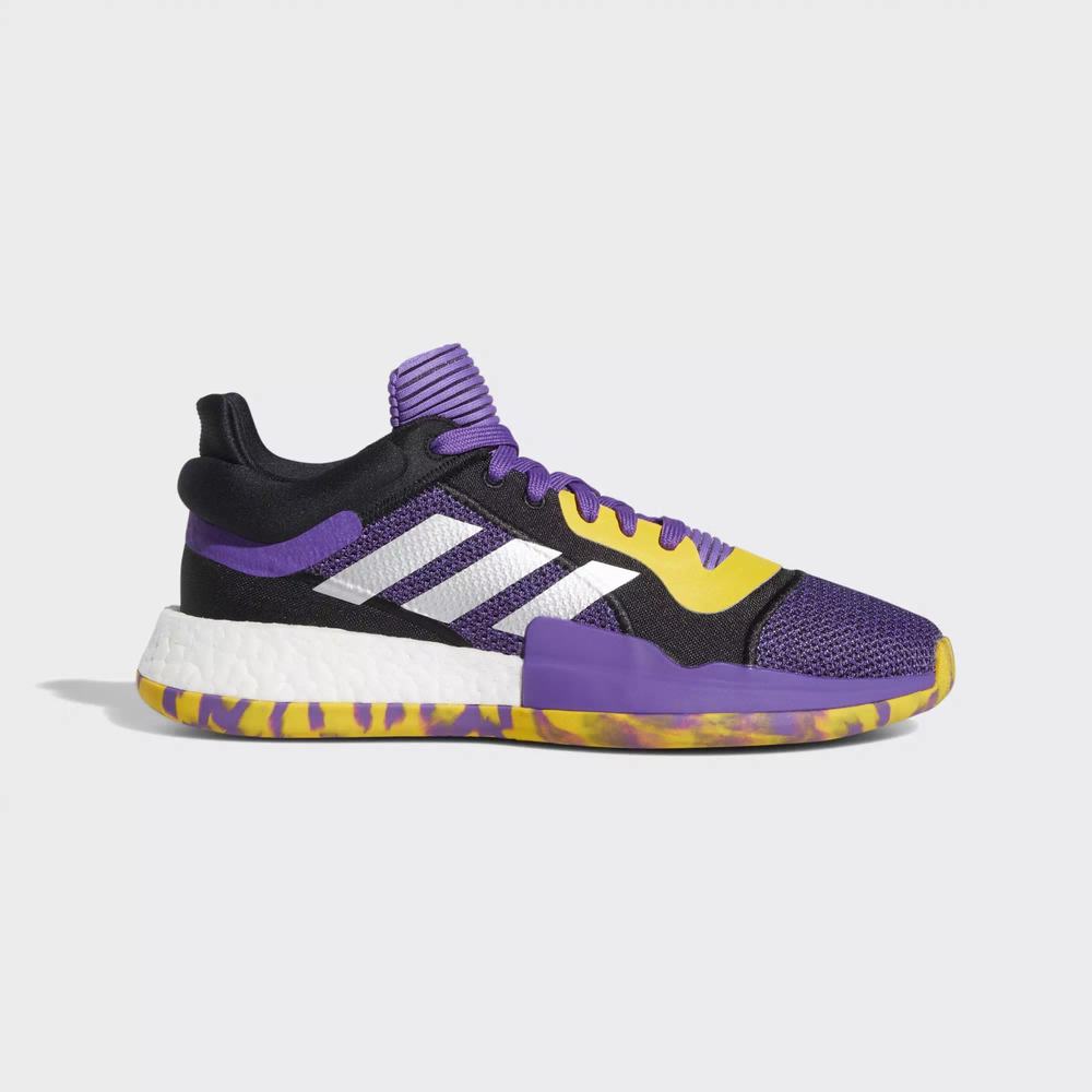 Adidas Marquee Boost Low Tenis De Basketball Morados Para Mujer (MX-35149)